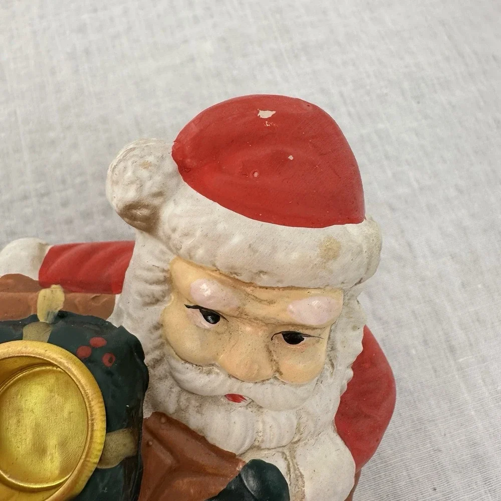 Kitsch ceramic candlestick